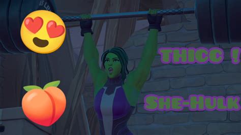 She Hulk Is Thicc Fortnite Booty Showcase Youtube