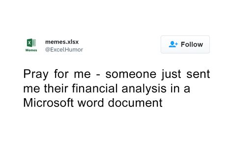 The Excel Humor Instagram Page Shares Humorous And Relatable