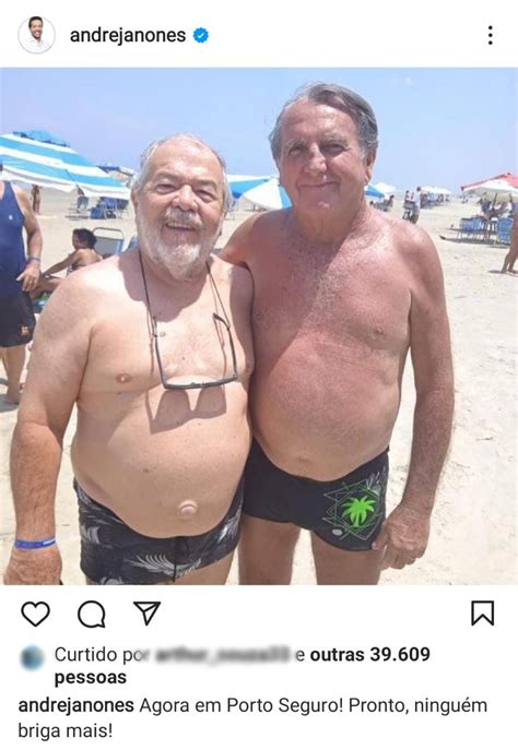 Foto De Lula E Bolsonaro Na Praia Diverte Internautas