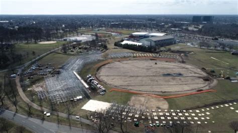 Watch time-lapse video of under-construction New York stadium - Venue ...