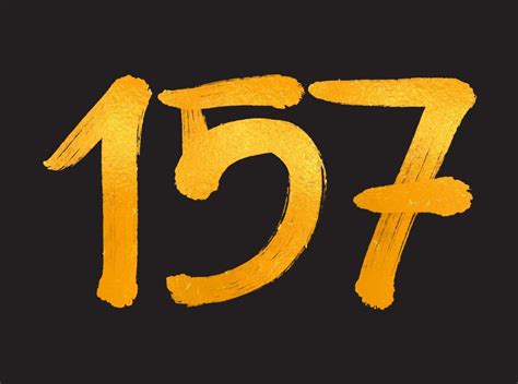 157 Number logo vector illustration, 157 Years Anniversary Celebration ...