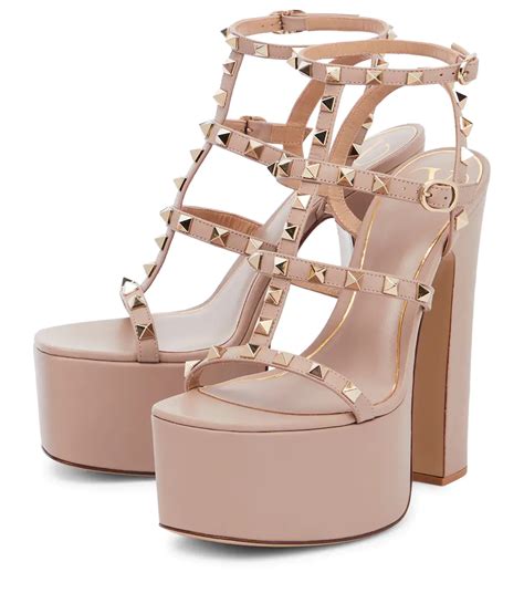 Valentino Garavani Rockstud Leather Platform Sandals Mytheresa