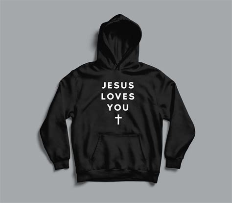 Jesus Loves You Christian Hoodie Unisex Bible Verse Hoodie Religious Christian T For Men