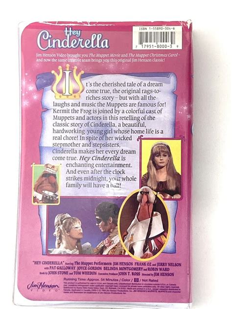 Hey Cinderella Vhs Jim Henson Video Kermit Muppets