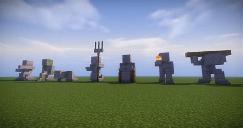 More Small Statues | Minecraft, Minecraft building, Minecraft designs