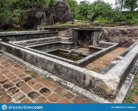 The Ancient Pond In The Royal Park Anurdhapura Sri Lanka Stock Photo