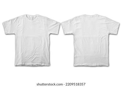 Blank White T Shirt Mockup Isolated On Stock Illustration 2209518357