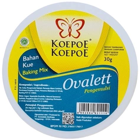 Jual Koepoe Ovalett 30gr Koepoe Koepoe Ovalet Pengemulsi Bahan Kue