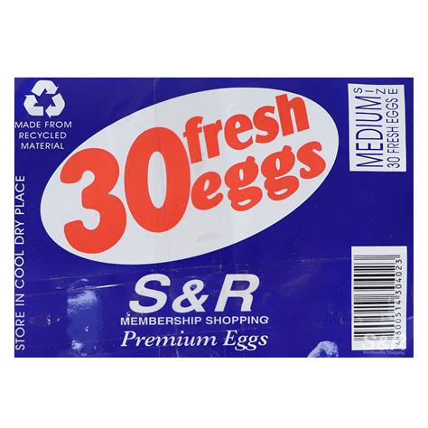 Sandr Premium Fresh Medium Eggs 30pcs