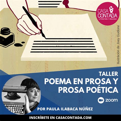 Taller Poema En Prosa Y Prosa Po Tica Casa Contada