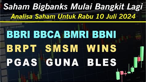 Analisa Saham Juli Ihsg Bbri Bmri Bbca Bbni Pgas Smsm Wins