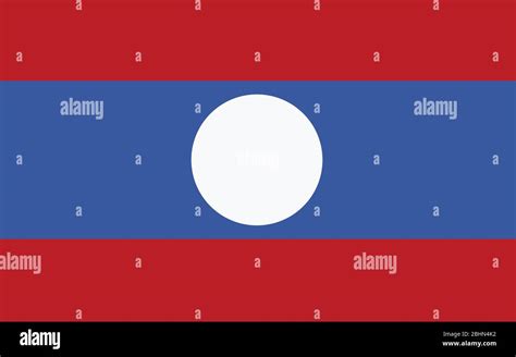 Gráfico vectorial de la bandera de Laos Ilustración de la bandera Lao