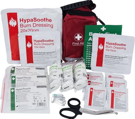 Safety First Aid Group Hypasoothe Burn Kit In Nylon Bag Medium Fully Stocked Uk