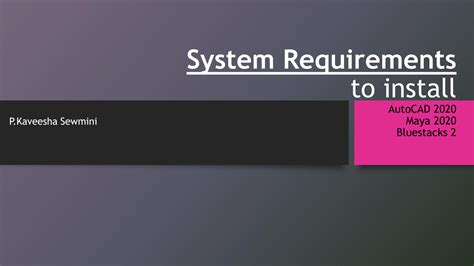 Solution System Requirements To Install Autocad 2020 Maya 2020