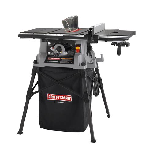 Craftsman 15 Amp 10 Table Saw With Stand 28642 Tools Bench And Stationary Power Tools Table