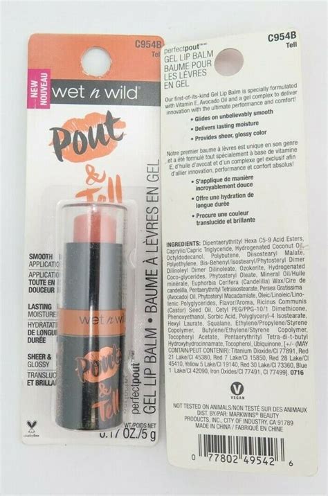 Wet N Wild Perfect Pout Gel Lip Balm Oz Choose Your Shade Twin