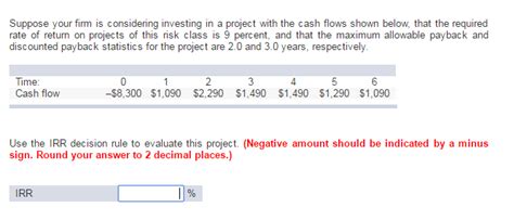 Solved Suppose Your Firm Is Considering Investing In A Chegg