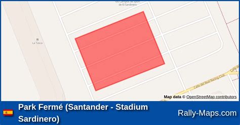 Park Ferm Santander Stadium Sardinero Stage Map Rallye Cantabria