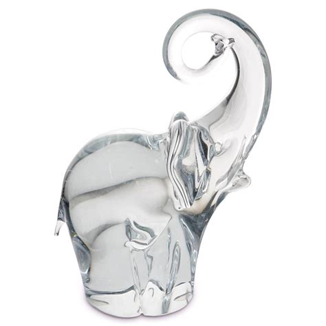 Sold At Auction Murano Glass Oggetti Crystal Elephant Figurine