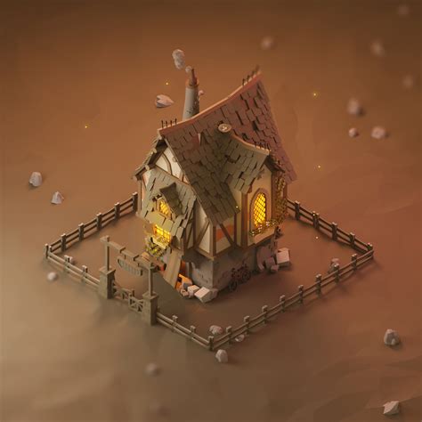 Shack Low Poly Behance