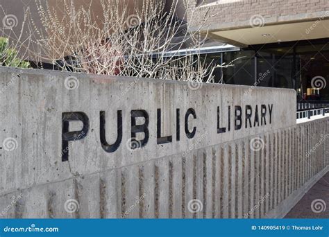 The Main Public Library In Downtown Albuquerque New Mexico Stock Image