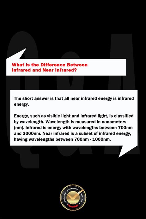 What Are the Differences Between Infrared and Near Infrared?