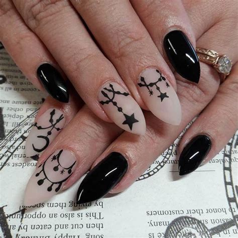 60 Halloween Nail Art Ideas Gothic Nails Skull Nails Goth Nails