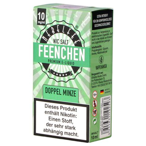 Nebelfee Doppel Minze Feenchen Nic Salt Dampfer Shop E Zigaretten