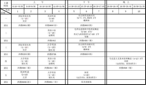 11 12第2学期课表 11级 Word文档在线阅读与下载无忧文档