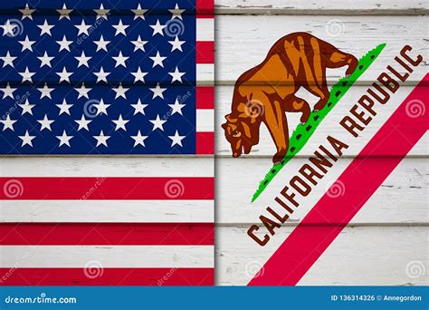 California And Us Flag Stock Photo Image Of Veterans 136314326