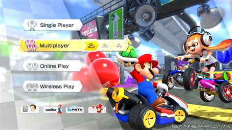 Mario Kart 8 Deluxe Title Screen And Menus Footage Nintendo Everything