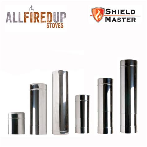 Shieldmaster Straight Adjustable Lengths Twin Wall Flue Pipe