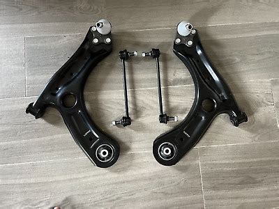 FOR FORD FIESTA MK 7 2008 TWO FRONT LOWER WISHBONE SUSPENSION ARMS TWO