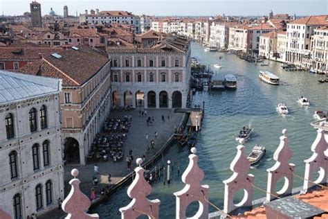 The Fondaco dei Tedeschi in Venice, Italy; a historic building in Venice