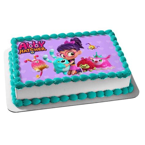 Netflix Abby Hatcher Fuzzlies Animated Tv Show Series Edible Cake