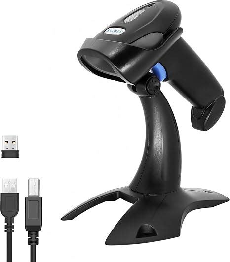 SNADUU Barcode Scanner Kabellos QR Code Scanner Wireless 2D Kabelloser