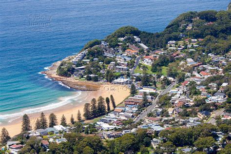 Aerial Stock Image Avoca Beach Close Up