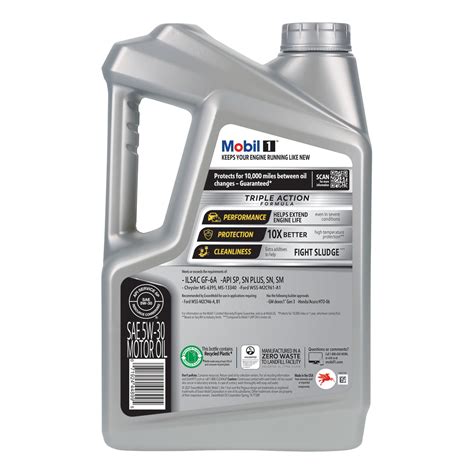 Mobil 1 Advanced Full Synthetic 5w 30 Motor Oil 5 Quart Engine Protection Low Temperature