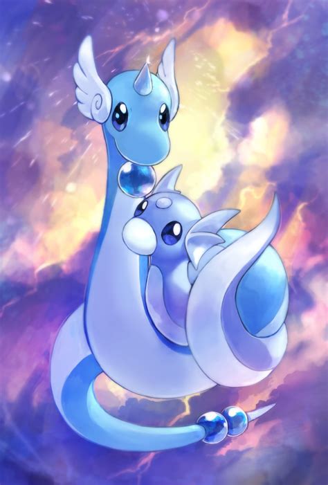 Dragonair And Dratini Pokemon Drawn By Day Walker1117 Danbooru