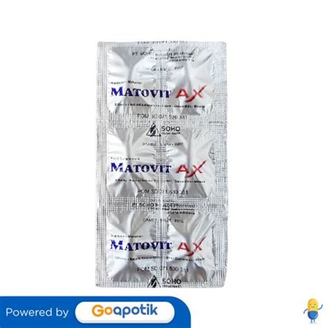 Jual Matovit Ax Strip Tablet Shopee Indonesia