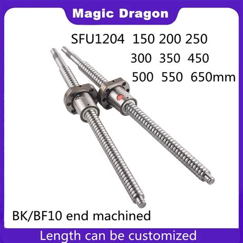 Machined 1204 Ball Screw SFU1204 Roller Ballscrew Nica Porca De