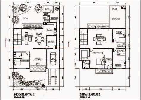 Contoh Denah Rumah 10x10 Riset