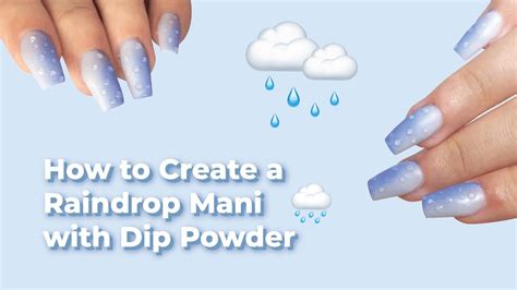 Raindrop Nails Create D Water Drops Nail Tutorial By Dipwell Youtube