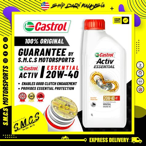 Castrol W T Activ Essential Original Minyak Hitam Castrol