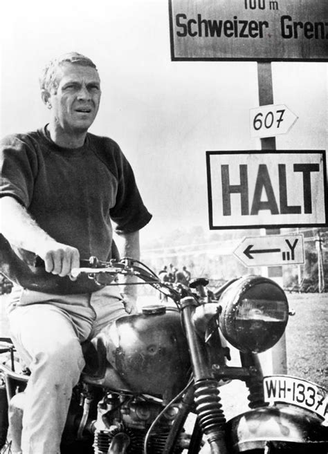 Steve Mcqueen On Motorcycle Photograph by Retro Images Archive - Fine ...