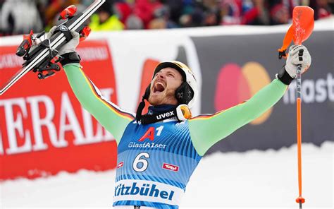 Ski Alpin Linus Straßer gewinnt Weltcup Slalom in Kitzbühel