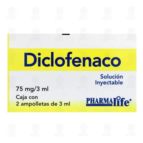 Diclofenaco Pharmalife 75 Mg Solucion Inyectable Envío gratis