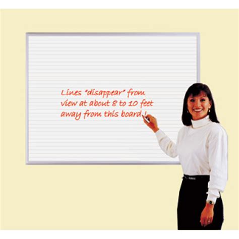 Grey Lined Dry Erase Board Light Lined Whiteboard For Handwriting