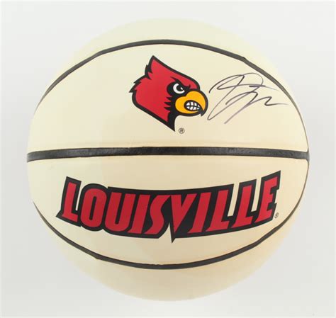 Donovan Mitchell Signed Louisville Cardinals Logo Basketball Psa