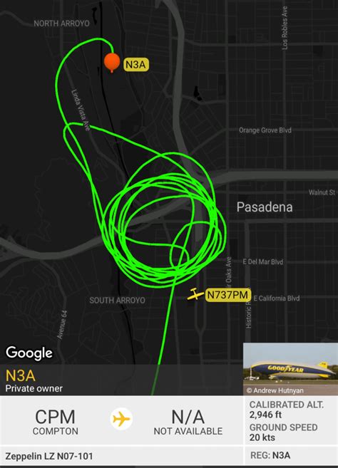 Goodyear Blimp Over The Rose Parade Rflightradar24